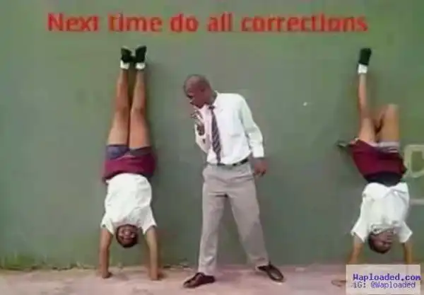 Photo: Why Should A Man Be Doing This To Female Students?
